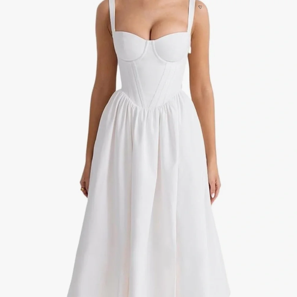 New! Women's White Summer Corsett Dress - Size Small - Picture 1 of 7